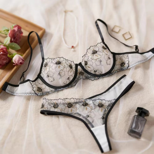 Black & White floral