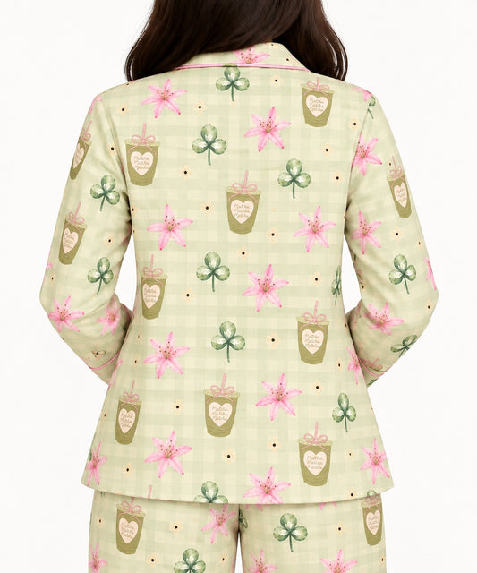 Matcha Girl PJ Set