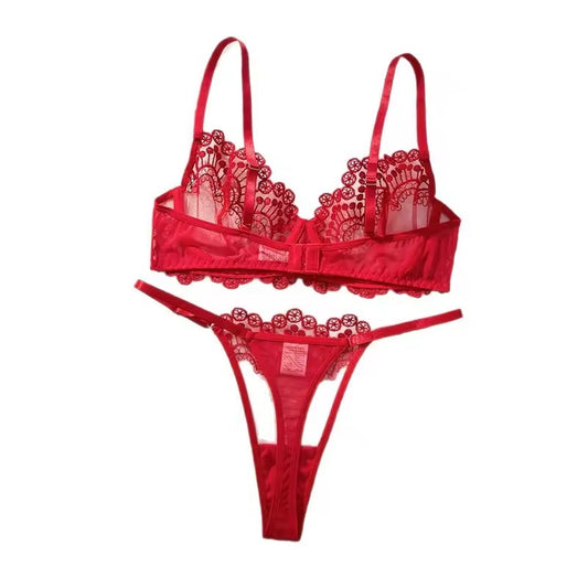 Red Floral Lace