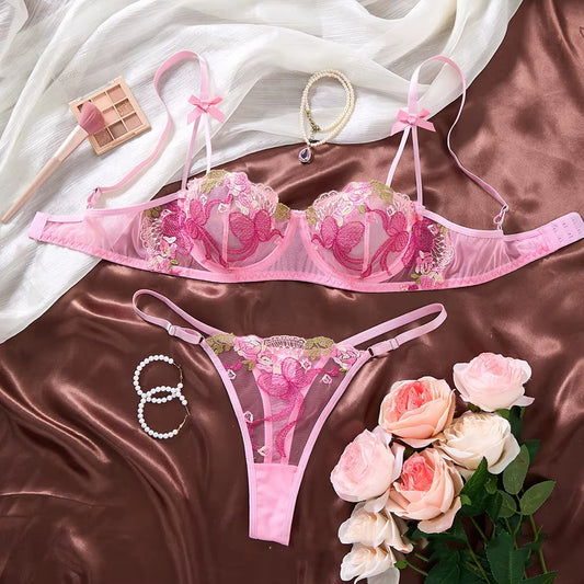 Light Pink Floral Lace