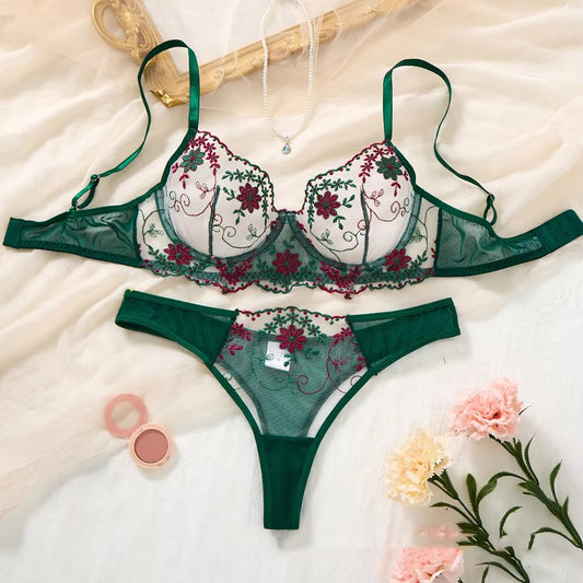 Dark Green Floral
