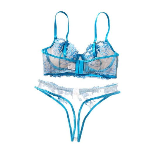 Blue Floral Lace