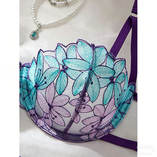 Purple Sheer Lace
