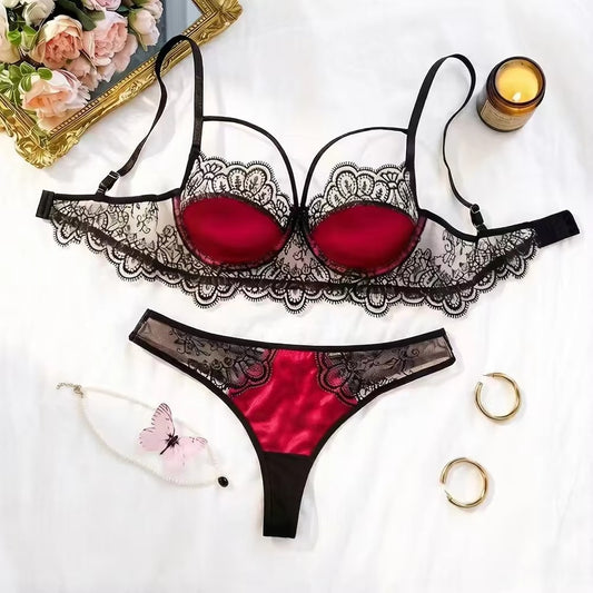 Black & Red Lace