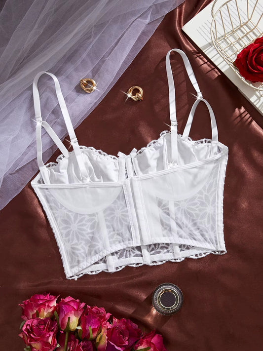 White Lace Corset