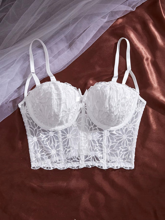 White Lace Corset